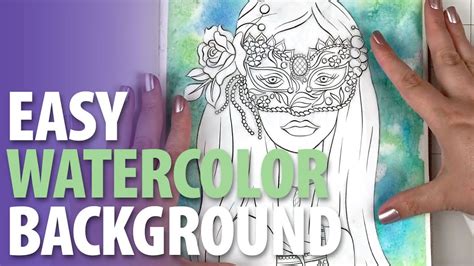Quick & Easy Watercolor Background Tutorial - YouTube