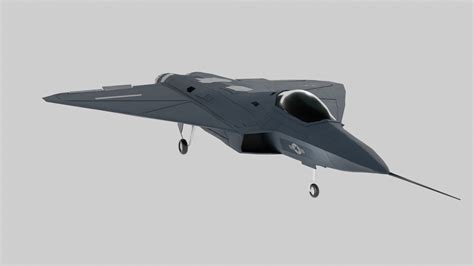 3D model USAF Lockheed Martin - X-44 MANTA - No Tail Aircraft - VR / AR ...