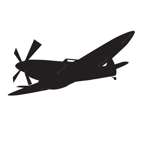 Premium Vector | Vintage us war plane icon silhouette vector design