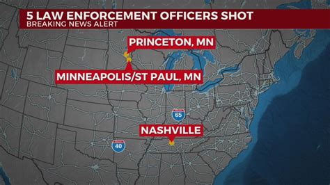 5 officers shot in Minnesota, suspect not in custody: authorities