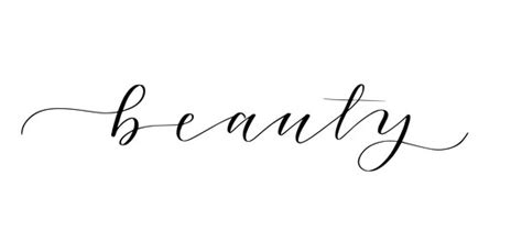 Beauty Calligraphy Word Vector Images (over 7,800)