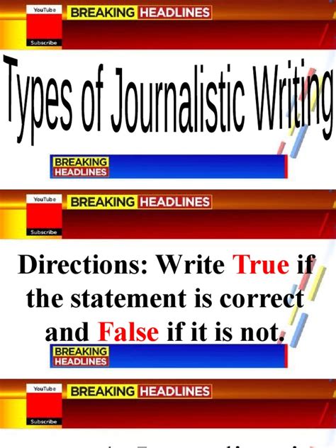 Types of Journalistic Writing | PDF | News | Journalism