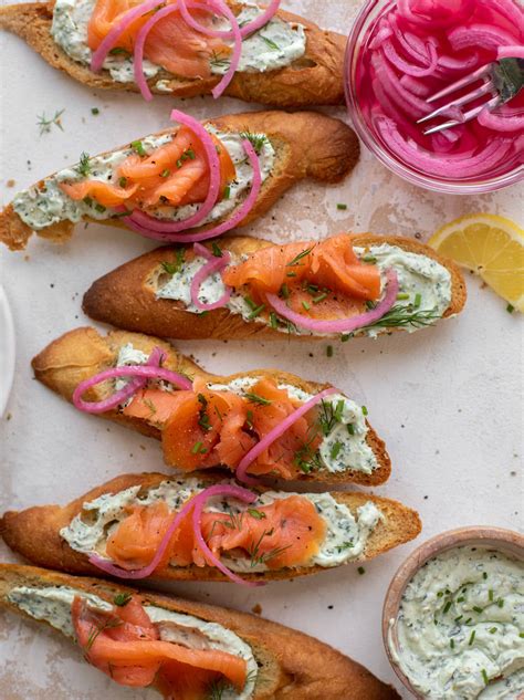 Smoked Salmon Tartines with Green Goddess Goat Cheese