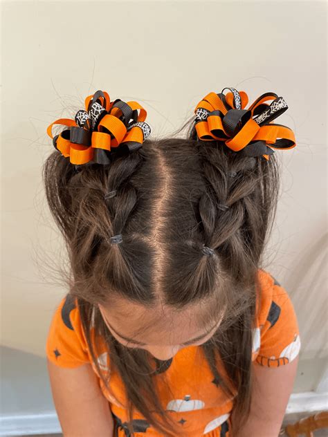 Easy Spooky Halloween Hairstyles For Girls! - School Run Messy Bun