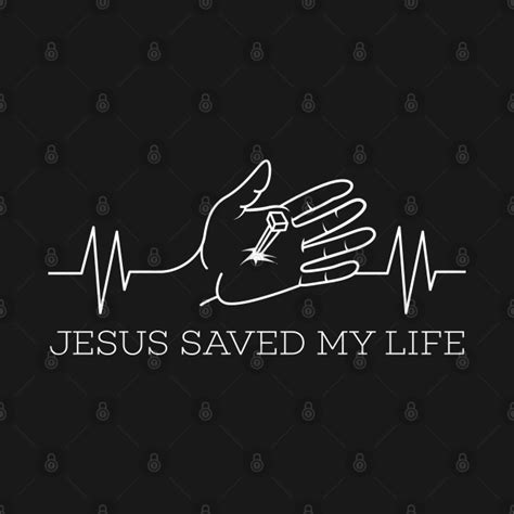 Christian Gift Print Jesus Saved My Life Religious God Product - Christian - T-Shirt | TeePublic