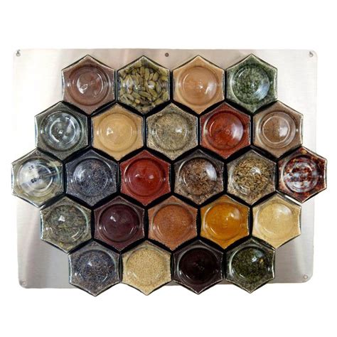 24 Large Empty Jars | Magnetic Spice Rack with Wall Base – Gneiss Spice