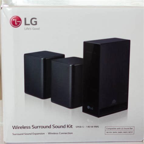 New LG SPK8-S Soundbar Rear Wireless Speakers Kit, Audio, Soundbars ...