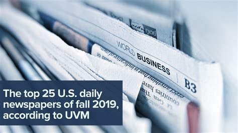 The top 25 U.S. daily newspapers of fall 2019