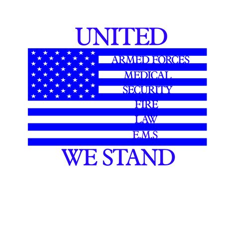 United we stand emergency response teams flag decal awareness sticker - Stickers & Decals