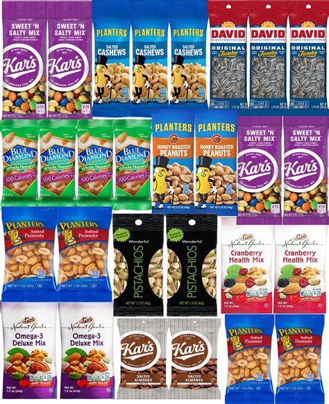 Healthy Nuts Snack Packs - Mixed Nuts and Trail Mix Variety Pack (28 Count)