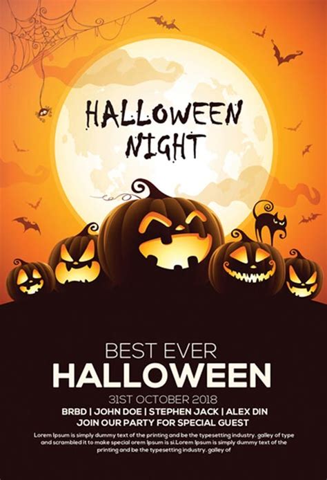 60+ PREMIUM & FREE PSD HALLOWEEN FLYER TEMPLATES! | Free PSD Templates