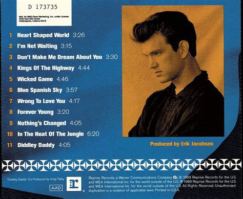 Chris Isaak Heart Shaped World Music CD 11 Tracks Rockabilly