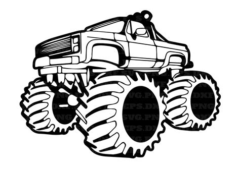Monster Truck Svg Car Svg Truck Svg Png and Svg Png Files - Etsy | Monster truck, Illustrazioni ...