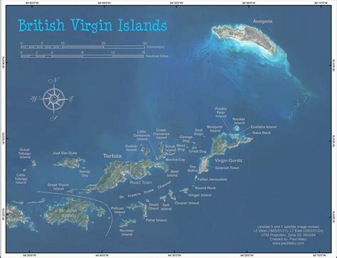 British Virgin Islands map