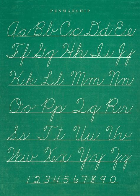 Cursive Alphabet 1960s – AlphabetWorksheetsFree.com