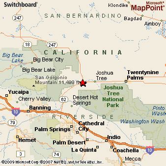 Where is Yucca Valley, California? see area map & more