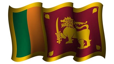 Premium Vector | Sri lanka waving flag design vector illustration