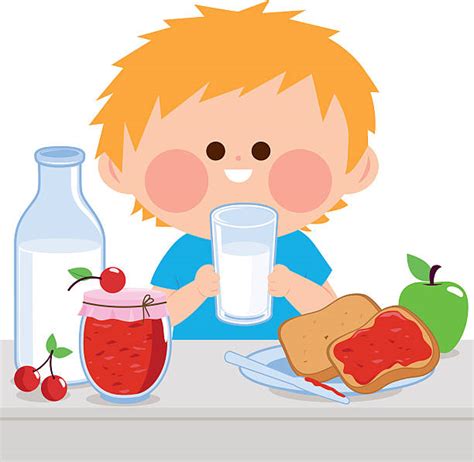 Royalty Free Kids Drinking Milk Clip Art, Vector Images & Illustrations - iStock