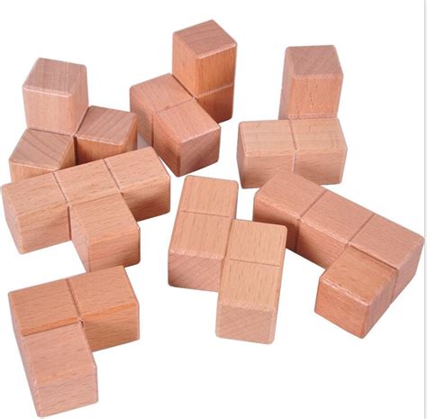 Wooden Soma Cube ---- marvelous brain teaser puzzle