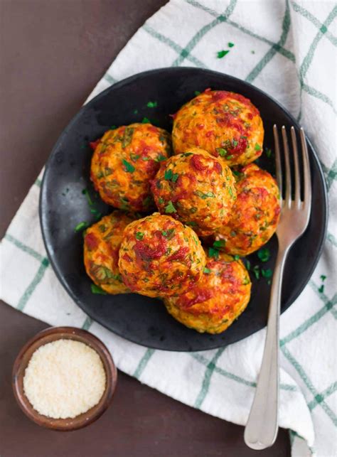 Baked Chicken Meatballs - Relish