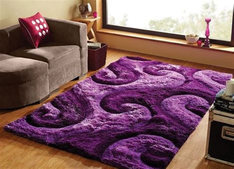20 Fluffy and Stylish Shag Rugs | Home Design Lover | Purple area rugs, Purple home, Purple home ...