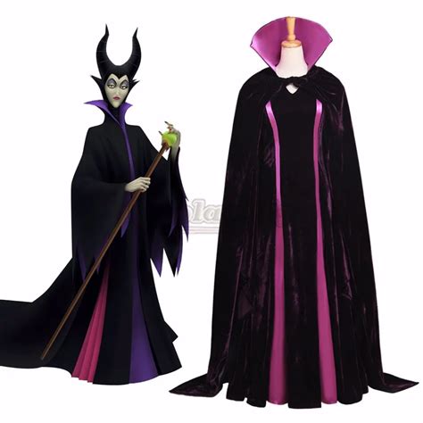 Maleficent Angelina Jolie Velet Costume Maleficent Movie Cosplay Costume Custom Made Women ...