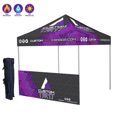 Custom Printed Half Wall 10' - Custom Tent Canada