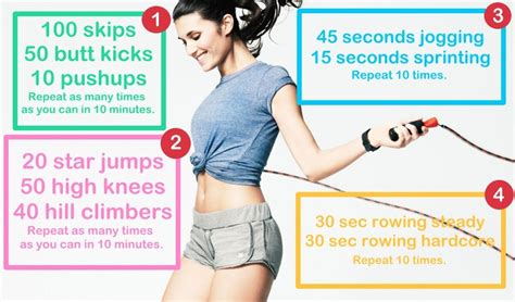 10-Minute Home And Gym Cardio Challenges - Fitneass