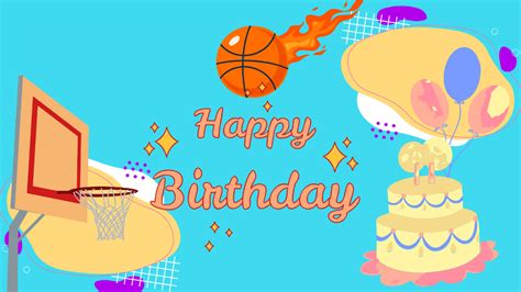 Basketball Background For Birthday Template - Edit Online & Download Example | Template.net