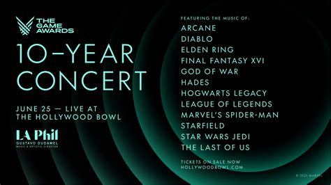 The Game Awards on Twitter: "Here's your lineup for @TheGameAwards: 10-Year Concert. A historic ...