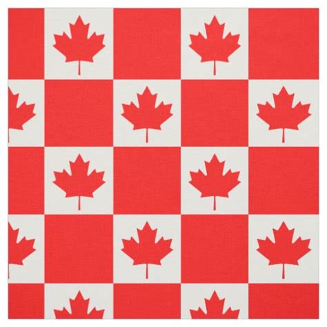 Canada & Canadian Flag fashion, travel/sport Fabric | Zazzle.com