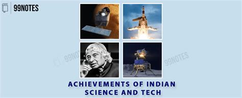 Achievements Of Indian Science And Tech - 99Notes