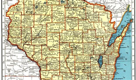 Detailed Wisconsin Road Map