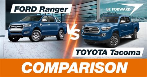 Ford Ranger vs Toyota Tacoma Comparison