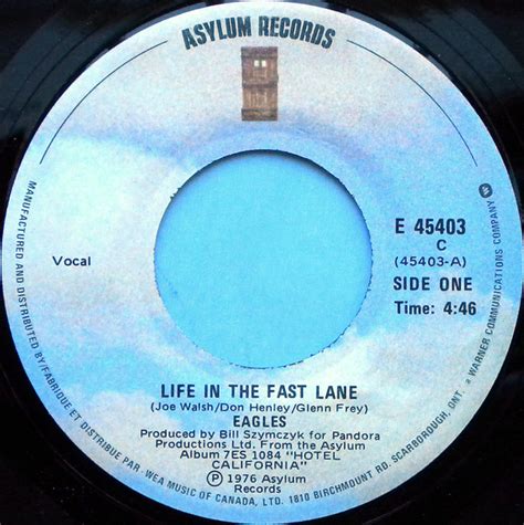 Eagles - Life In The Fast Lane (1976, Vinyl) | Discogs