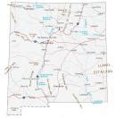 New Mexico Map - Cities and Roads - GIS Geography