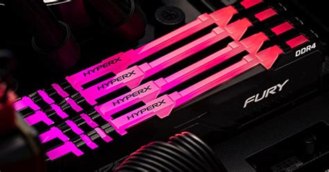 The new HyperX Fury DDR4 RAM comes with RGB lighting while keeping its ...