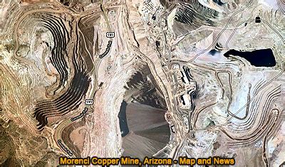 Morenci Copper Mine, Arizona. Map and News. Elearning.