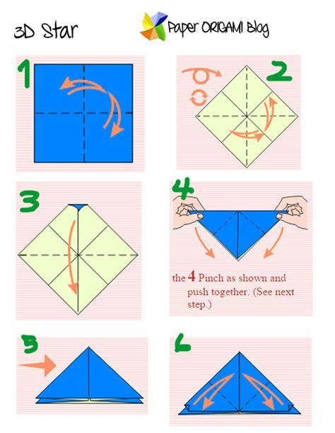 3D star Modular Origami | Paper Origami Guide