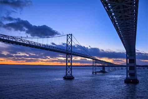 Chesapeake Bay Bridge Sunset | Bay bridge, Chesapeake bay bridge ...