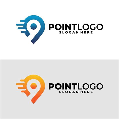 point logo vector design isolated 16800183 Vector Art at Vecteezy