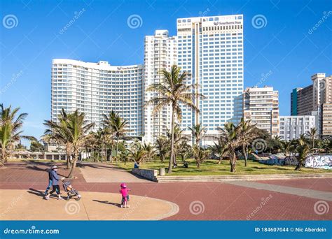 Durban City Beachfront View Promenade Editorial Stock Image - Image of ...