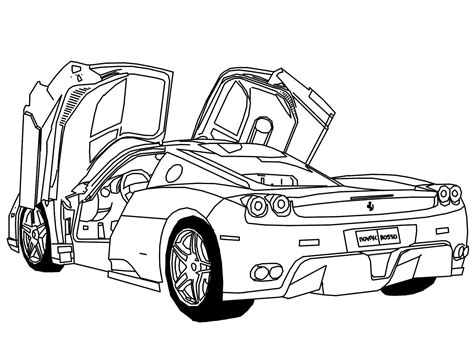 Ferrari 458 Car coloring page - Download, Print or Color Online for Free