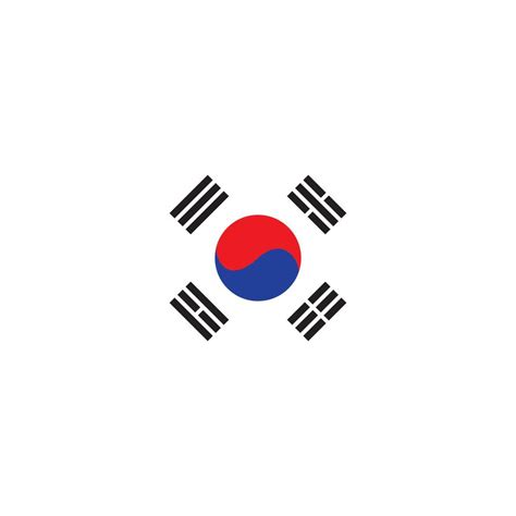 south korea flag logo 10823007 Vector Art at Vecteezy