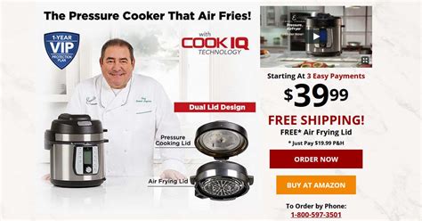 Emeril Lagasse Pressure Cooker & AirFryer-All in One as seen on TV