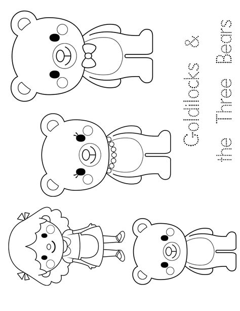 Printable Goldilocks And The Three Bears Activities