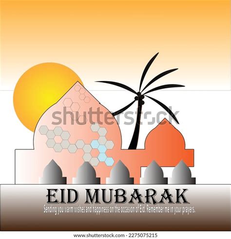 Eid Mubarak Greetings Wishes 2023 Stock Vector (Royalty Free ...