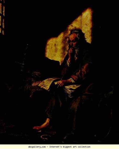 Rembrandt. St. Paul in Prison. Olga's Gallery. | Rembrandt, Painting reproductions, Hand ...