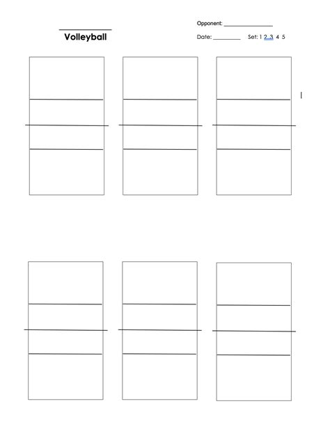 Printable Blank Volleyball Court Rotation Sheets - Free Printable World ...