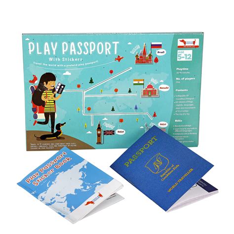 Buy CocoMoco Kids Play Passport for Kids, Geography Educational Toy ...